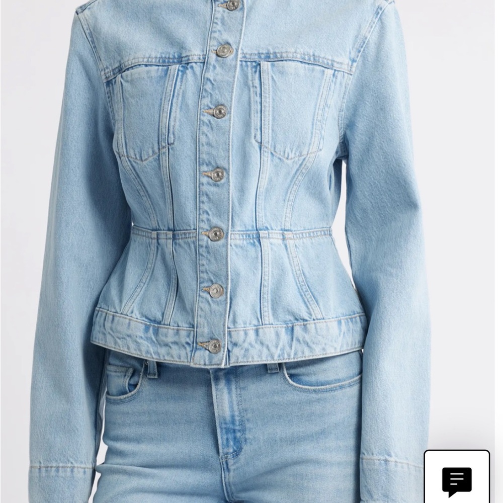 PAIGE Light Blue Jean Jacket size M 6-8